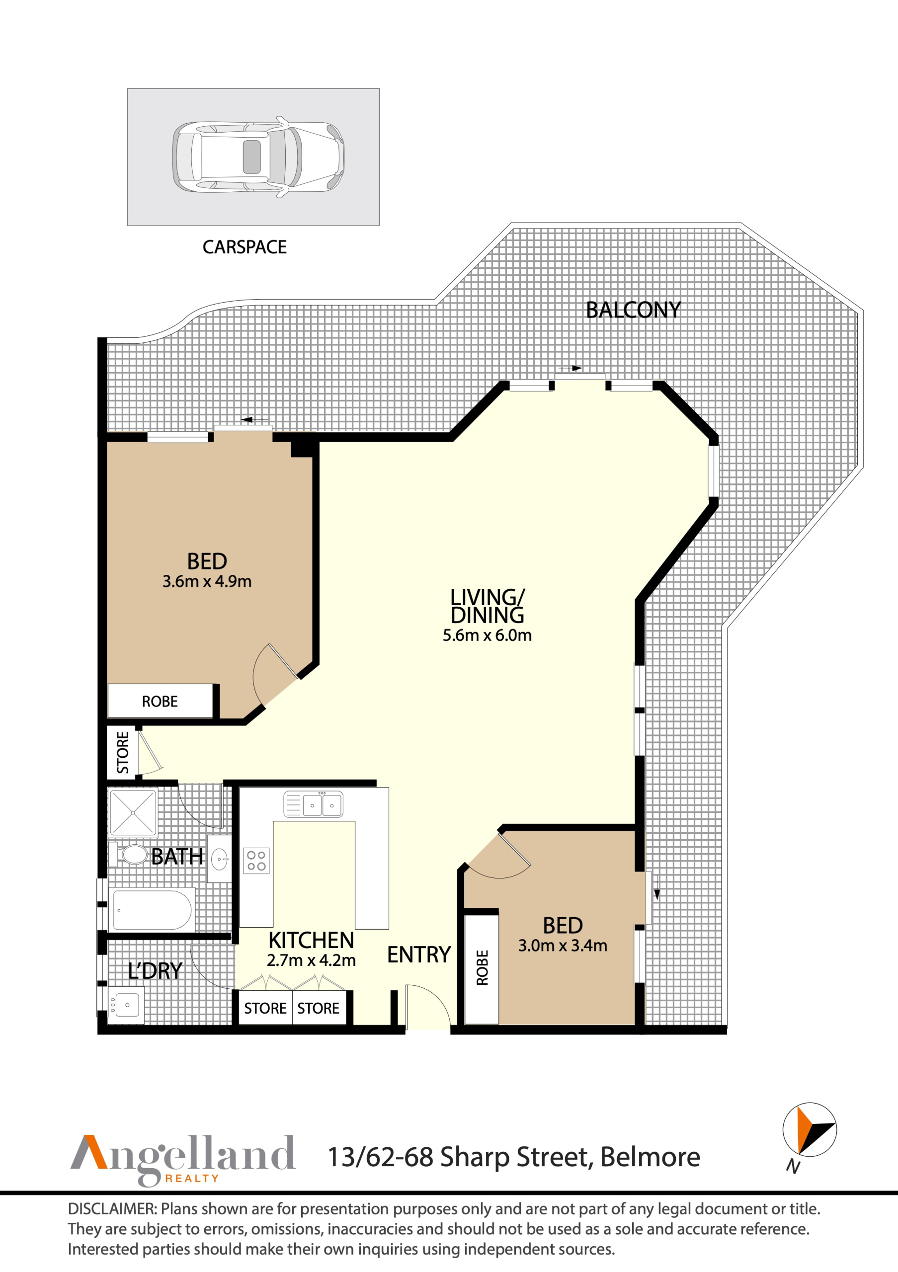 13/62-68 Sharp Street Floorplan