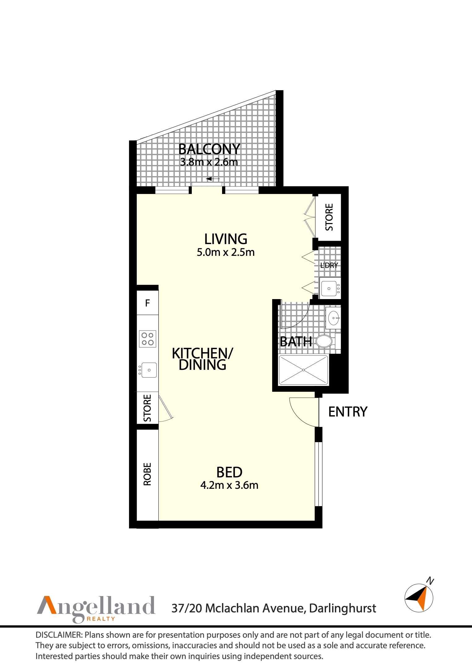 37/20 Mclachlan Avenue Floor Plan